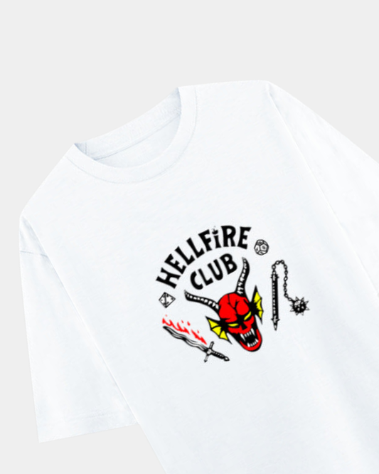 STRANGER THINGS HELLFIRE CLUB Unisex Oversized T-Shirt