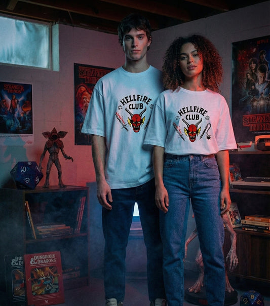 STRANGER THINGS  HELLFIRE CLUB  Unisex Oversized T-Shirt